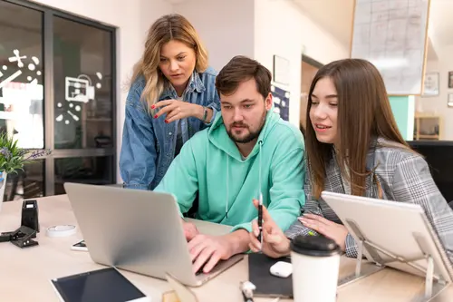 Uplance digital marketing team collaborating on web development and SEO projects